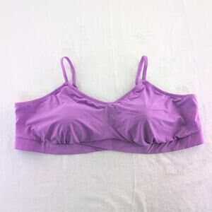 TORRID Lightly Lined Purple Cross Front Wireless Comfort Bralette Size 6X